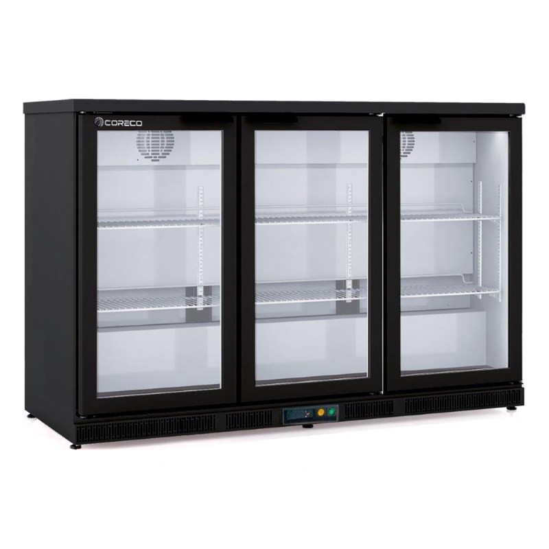 3-door bar refrigerator