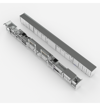 Grand bar inox HERCULES avec stations cocktails