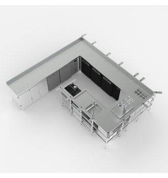 Brasserie bar layout...