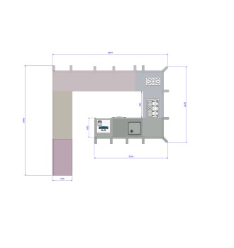 Brasserie bar layout HOROLOGIUM