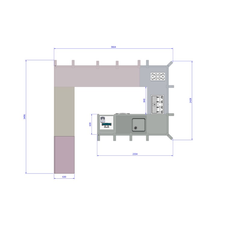 Brasserie bar layout HOROLOGIUM