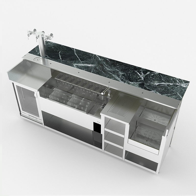 Compact bar NORMA with cocktail station