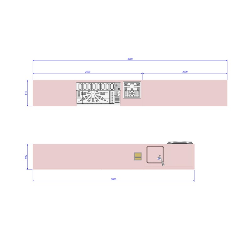 Bar with URSA cocktail station