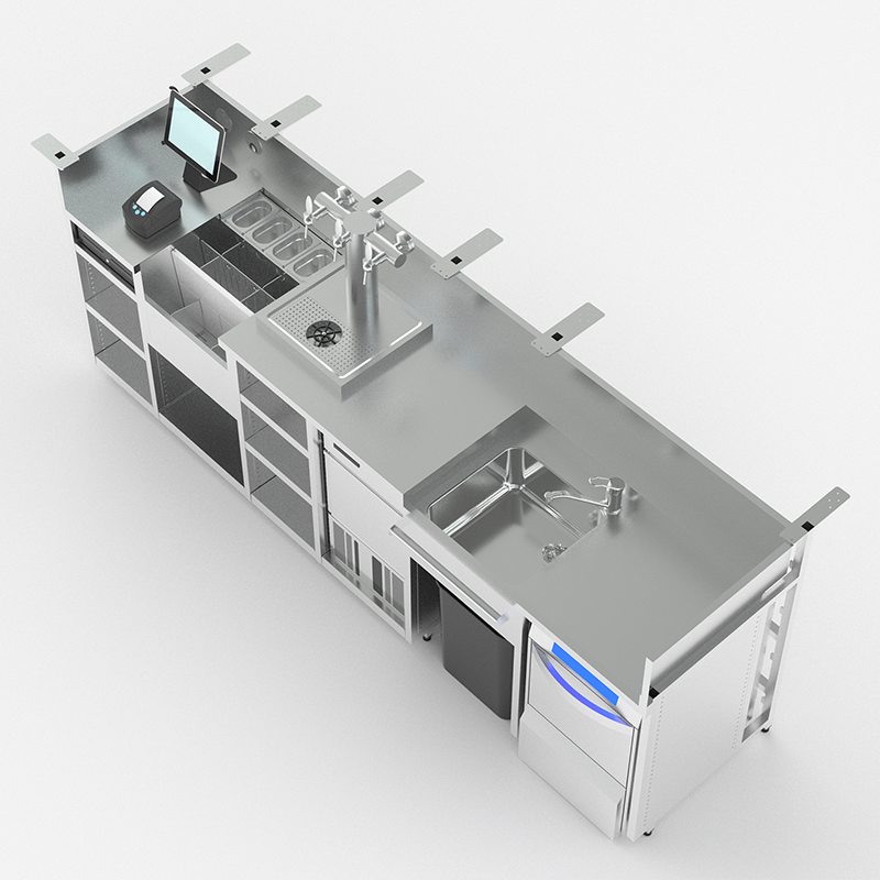 Compact back bar VIRGO