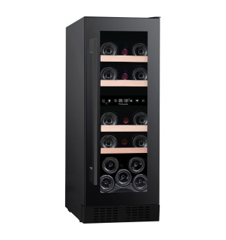 2-zone wine cellar with 18 bottles
