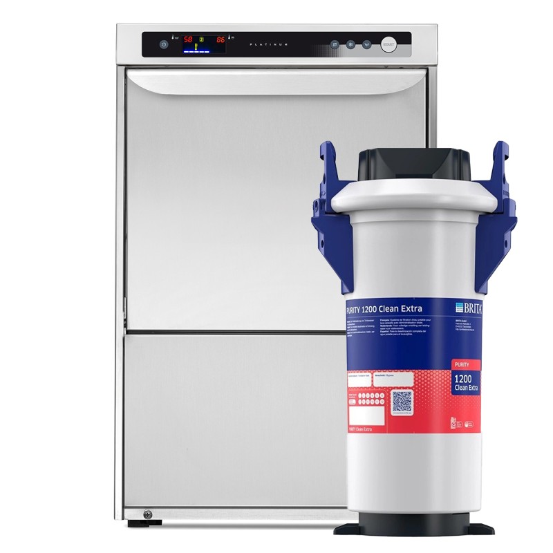 Electronic glass washer pack 40 X 40 with Purity Clean Extra 1200 filter