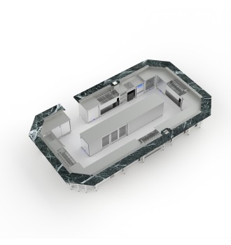 Grand bar ERAKIS with its cocktail stations