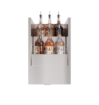 Speedrack latéral à 15 bouteilles droites avec compartiment glace