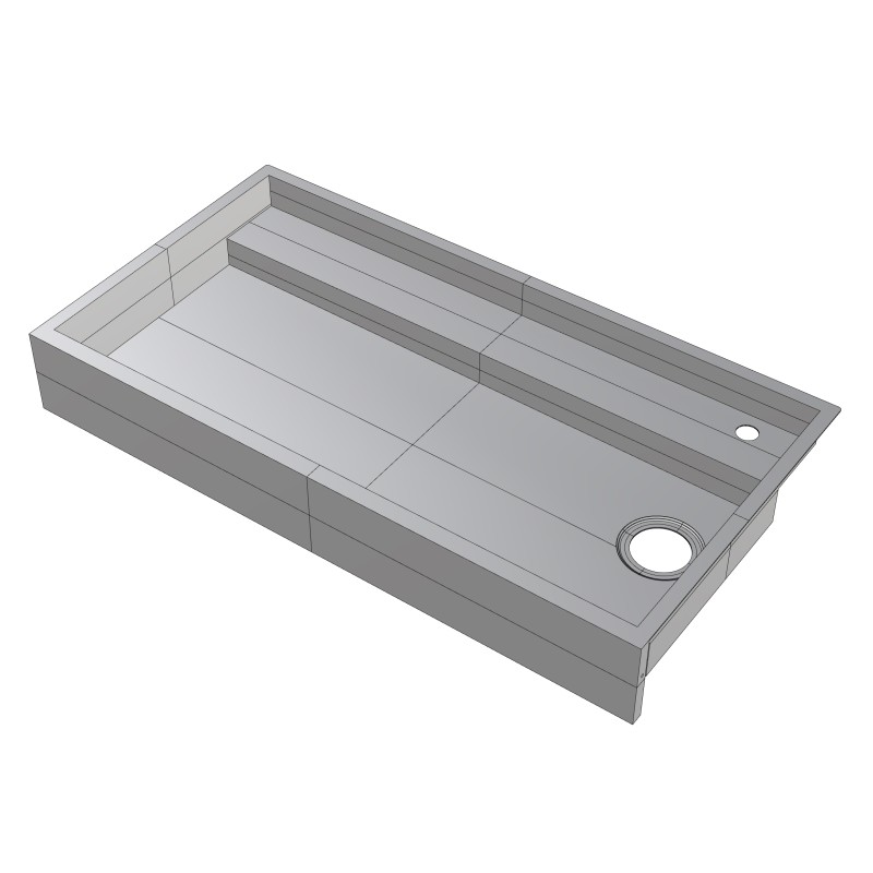 Compact 1080 drop-in sink