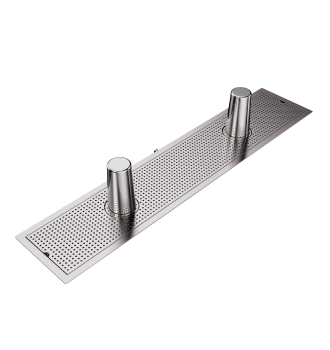 Built-in grid with glass rinser