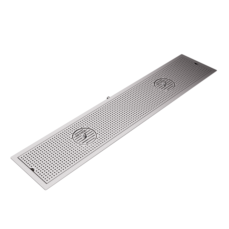 Built-in grid with glass rinser