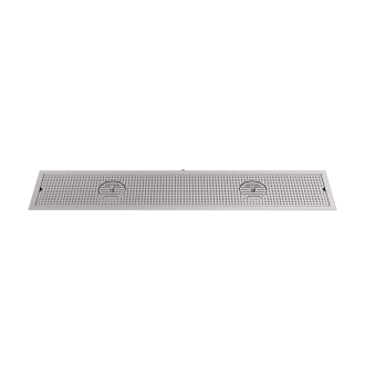 Built-in grid with glass rinser