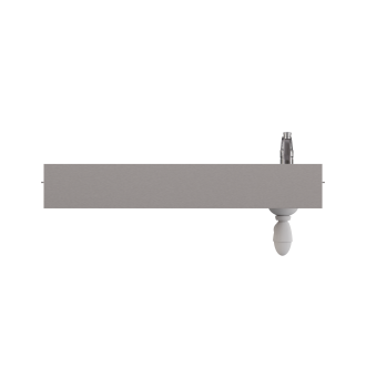 Compact sink with 2 baskets over glasswasher with 40x40 basket