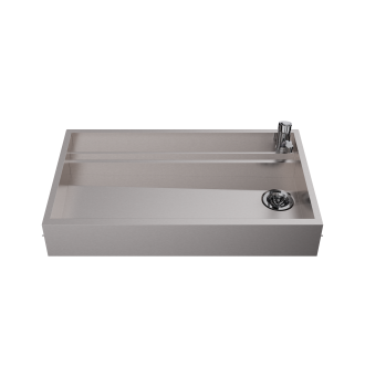 Compact sink with 2 baskets...