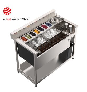 UNITY 165L cocktail station on legs