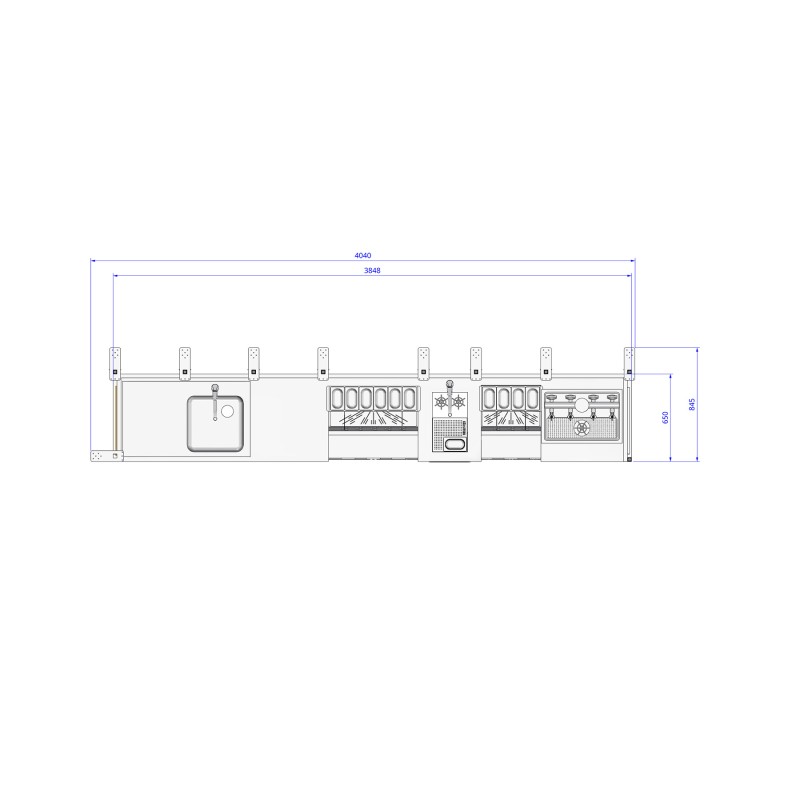 APUS cocktail production bar