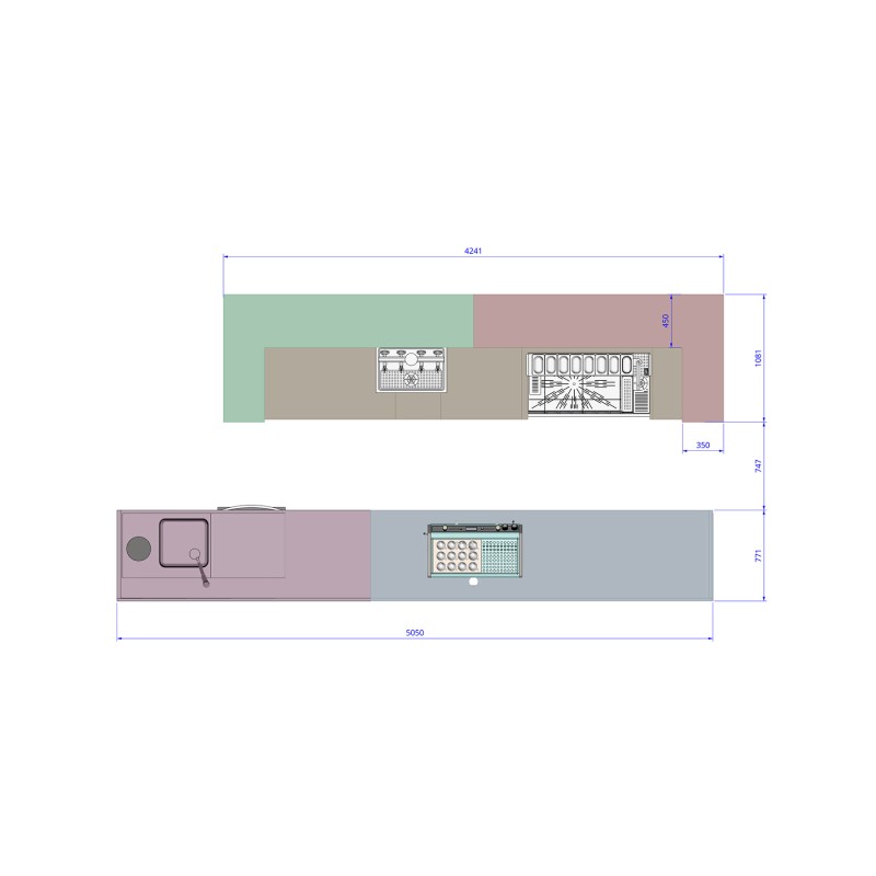 Multifunctional bar TANIA