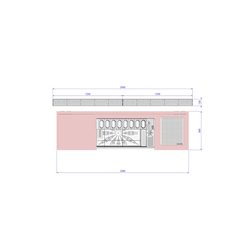 Compact cocktail bar STÉROPE