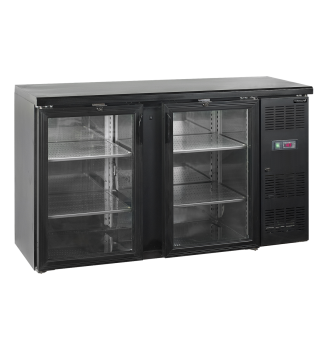 Back bar with 2 glass...