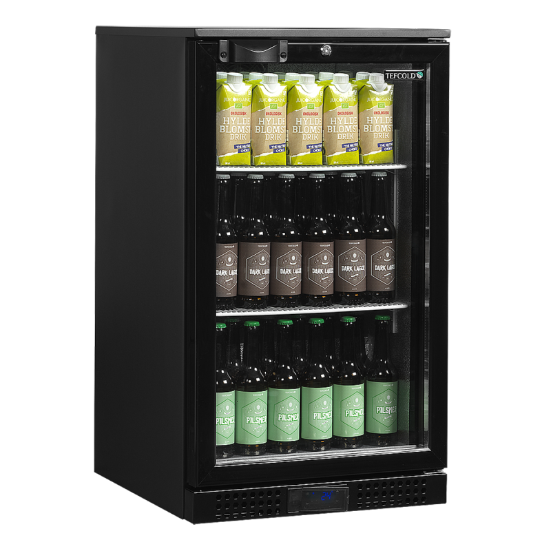 Rear bar with 1 glass door, 92 L