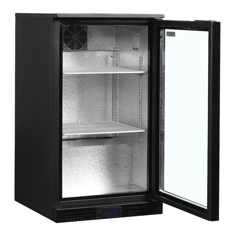Rear bar with 1 glass door, 92 L