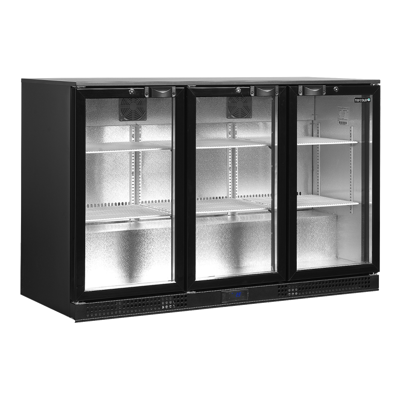 3-door glass back bar 278 L
