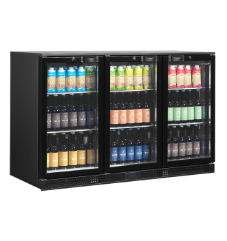 3-door glass back bar 278 L