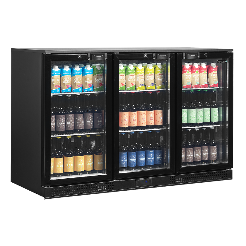 3-door glass back bar 278 L