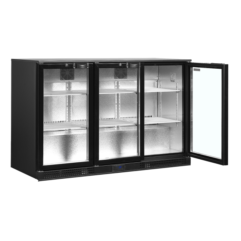 3-door glass back bar 278 L