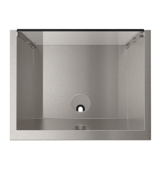 Cash register stand and screen with protective glass