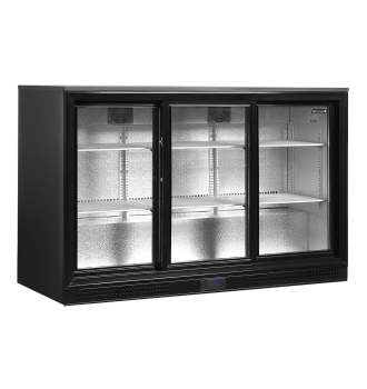 3-door glass back bar 278 L