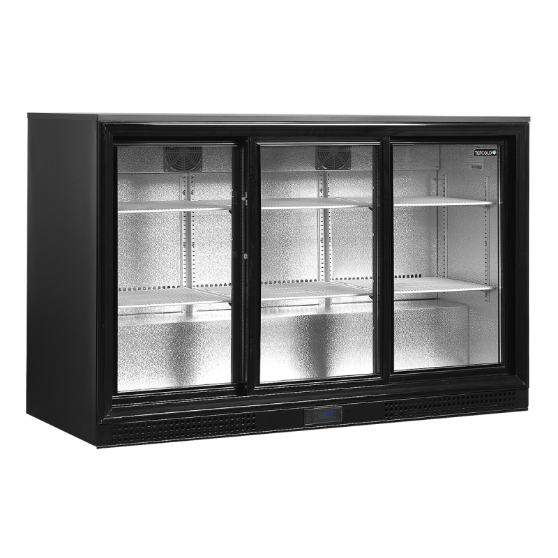 3-door glass back bar 278 L