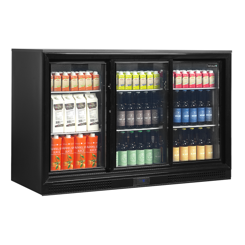 3-door glass back bar 278 L