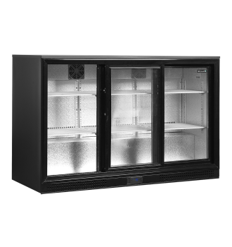 3-door glass back bar 278 L
