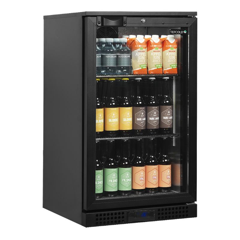 Rear bar with 1 glass door, 92 L