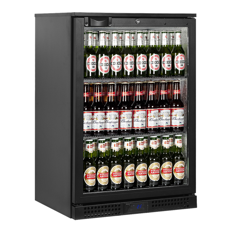 Back bar with 1 glass door, 118 L