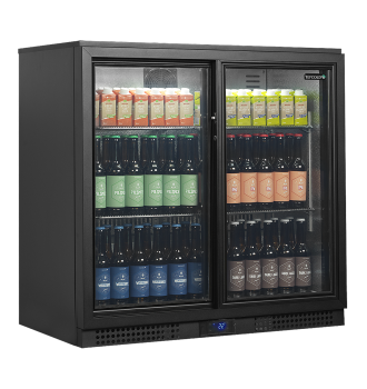 Arrière bar 2 portes vitrées 188 L