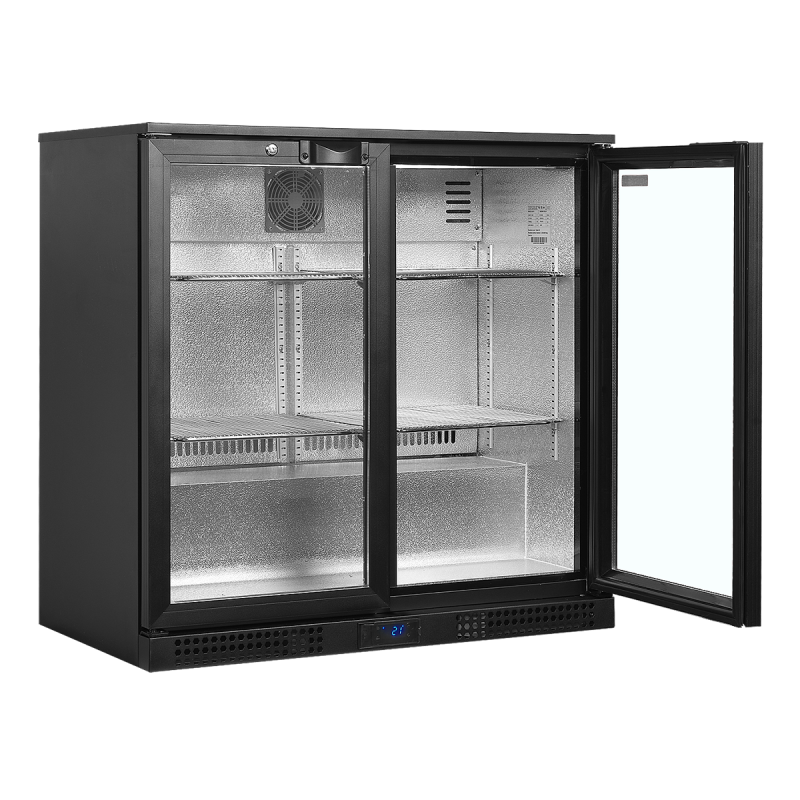 Arrière bar 2 portes vitrées 188 L