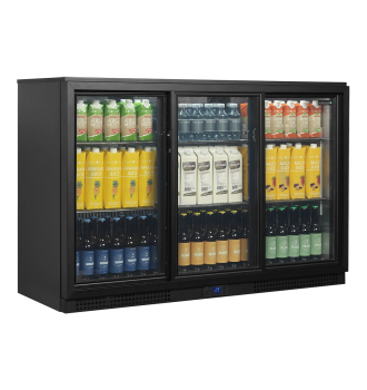 Arrière bar 3 portes vitrées 288 L
