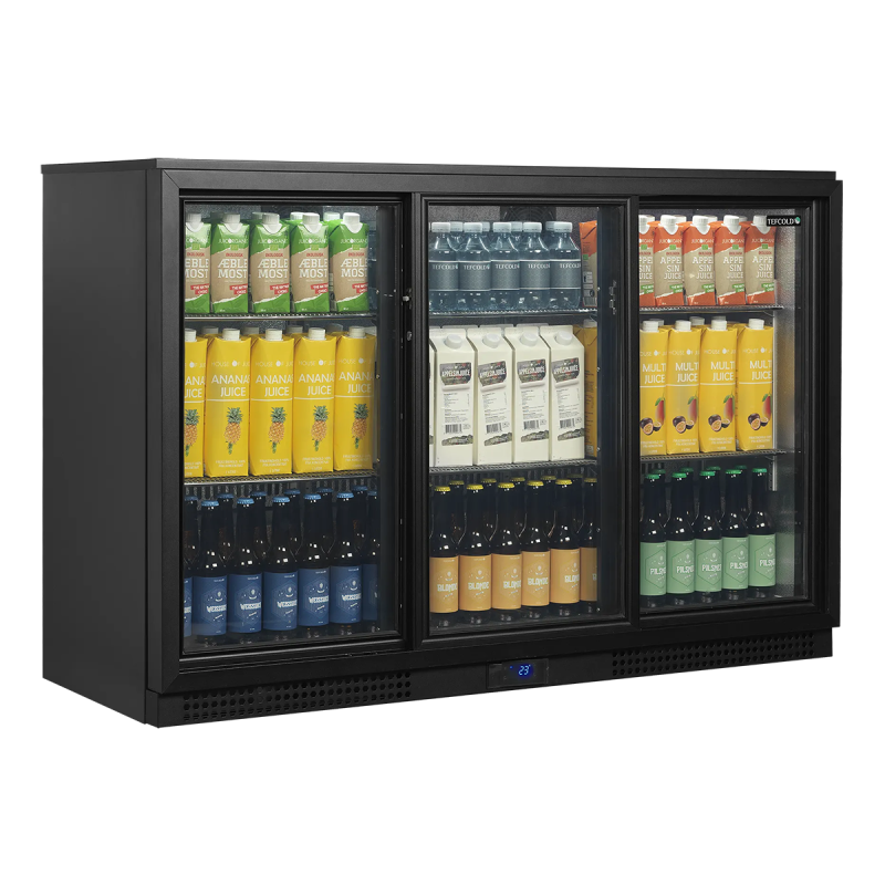 Arrière bar 3 portes vitrées 288 L