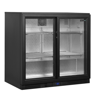 Back bar with 2 glass...