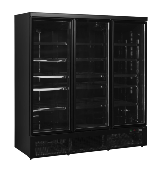 3-door glass refrigerator...