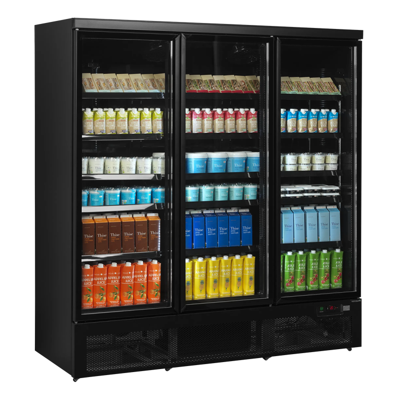 3-door glass refrigerator 1264 L