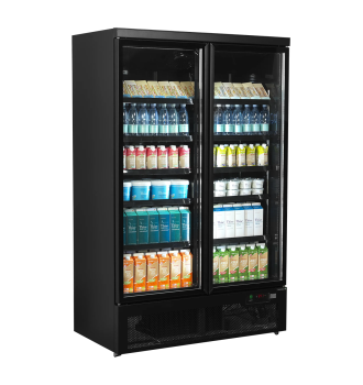 Glass door refrigerator 2 doors 809 L
