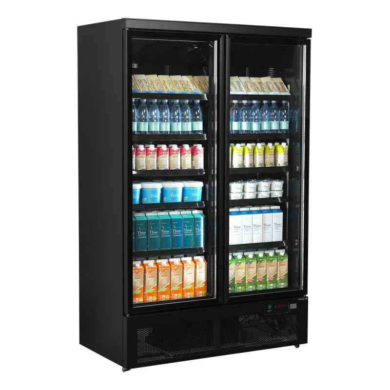 Glass door refrigerator 2 doors 809 L