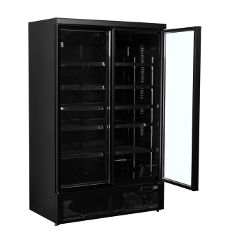 Glass door refrigerator 2 doors 809 L