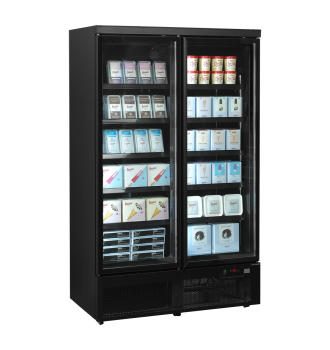 Glass Door Upright Freezer 2 Doors 702 L