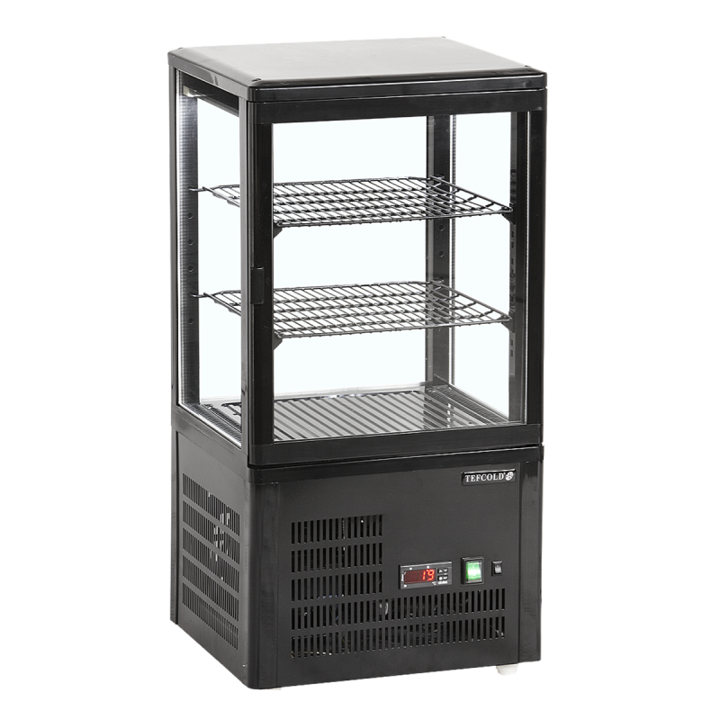 Refrigerated display case for counter 1 door 58 L