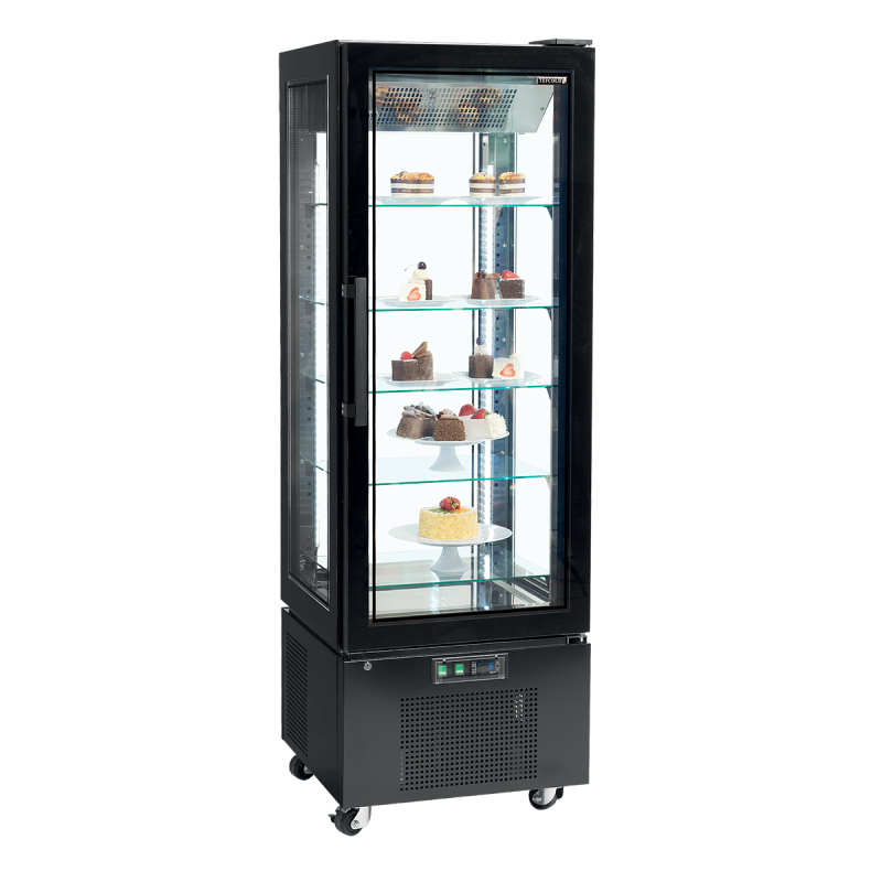 Refrigerated glass cabinet (positive cold) 1 door 248 L