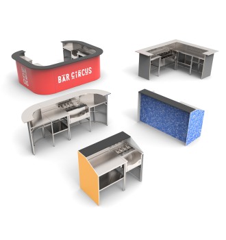 Worktop 77 cm, Éos mobile bar